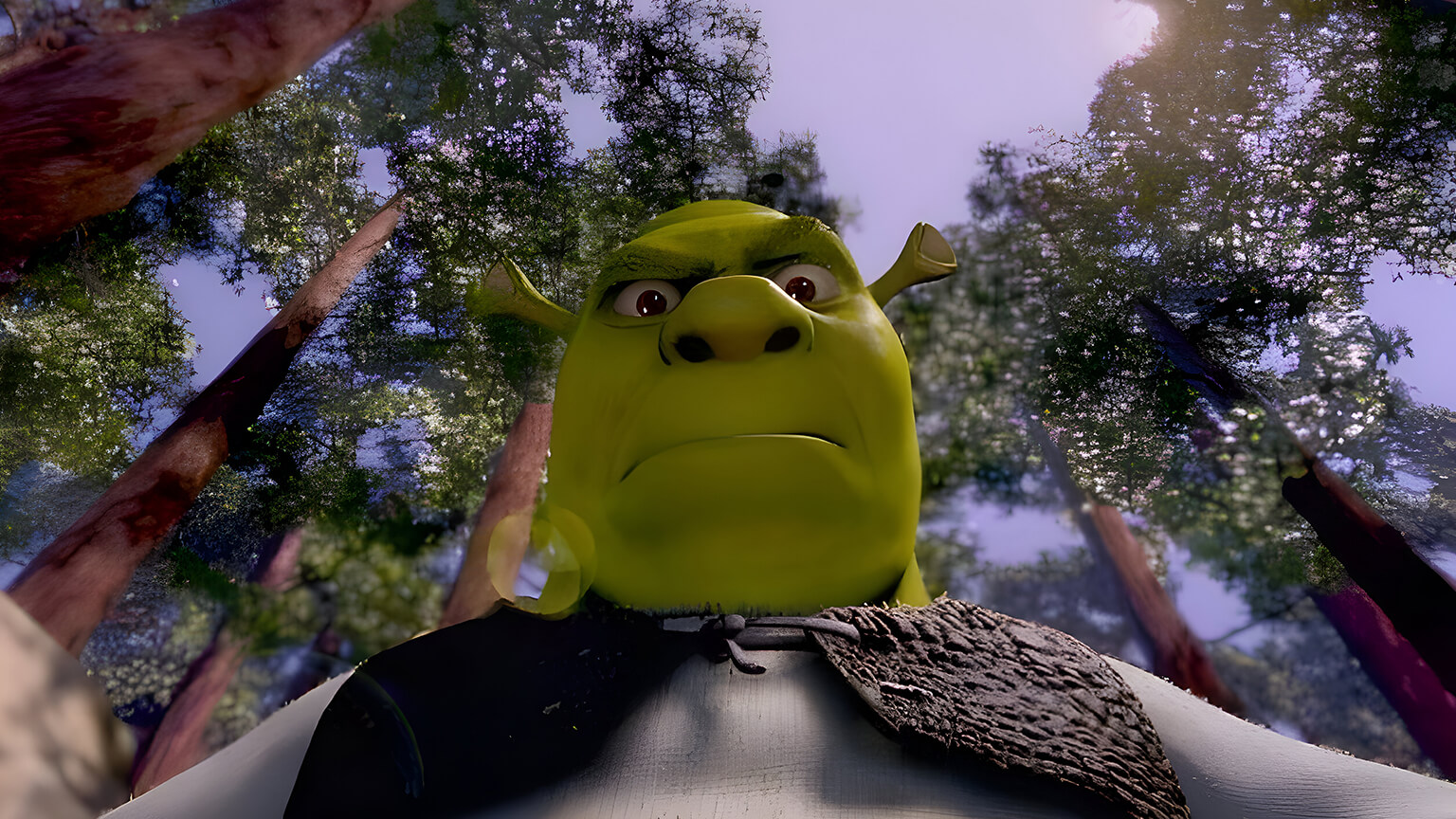 1536x864 Funny Shrek in the Forest Desktop