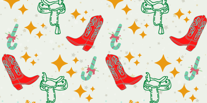 1080x1920 Cowgirl Christmas Phone Wallpaper