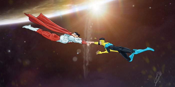 3840x2160 Invincible VS Omniman by Naro_LB