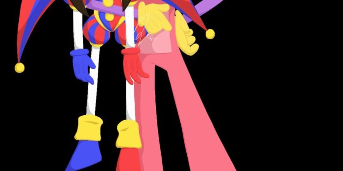 1085x1864 pomni x jax | Circus art