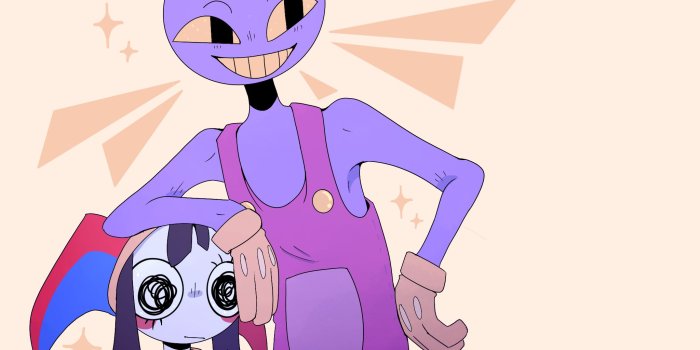 2048x2048 silly goofy characters | Jax (Amazing