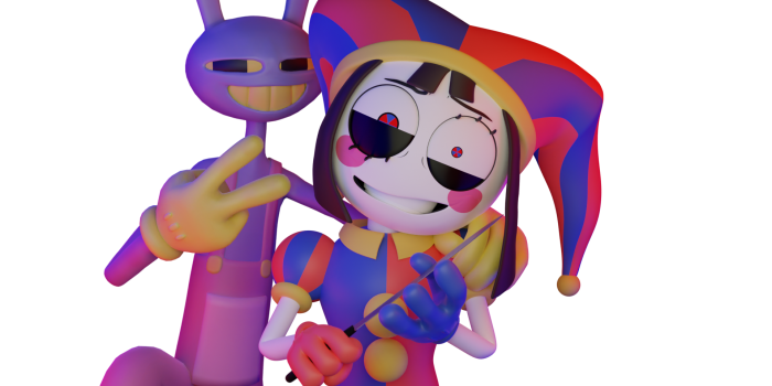 1920x1080 Jax Hanging out with Pomni(hey Pomni