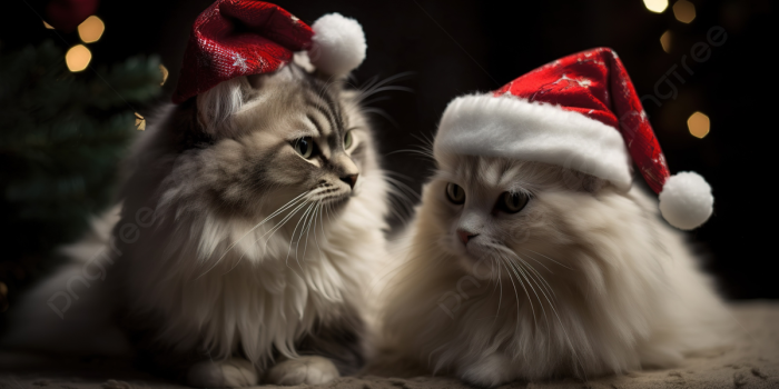 1200x673 Christmas Cats Picture Background