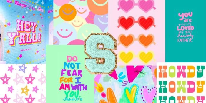 1920x1080 Preppy Wallpaper - Etsy