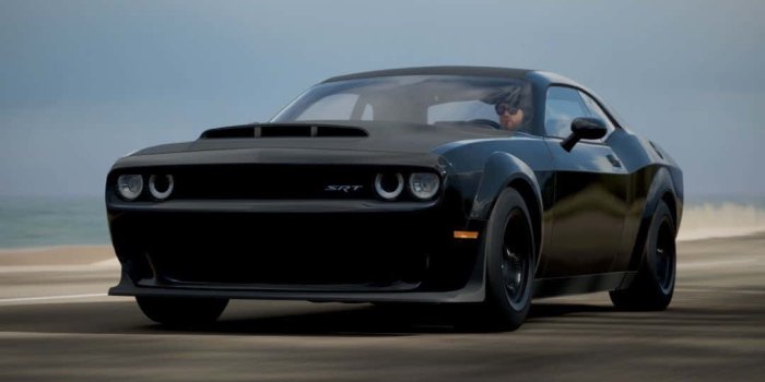 1080x1920 Dodge Hellcat At Road Wallpaper