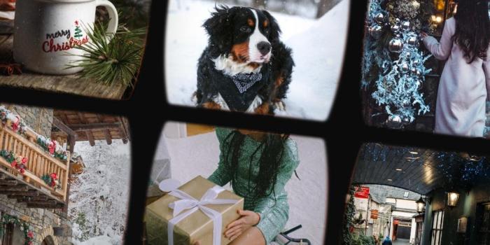 1080x1920 Christmas Collage Aesthetic Wallpapers