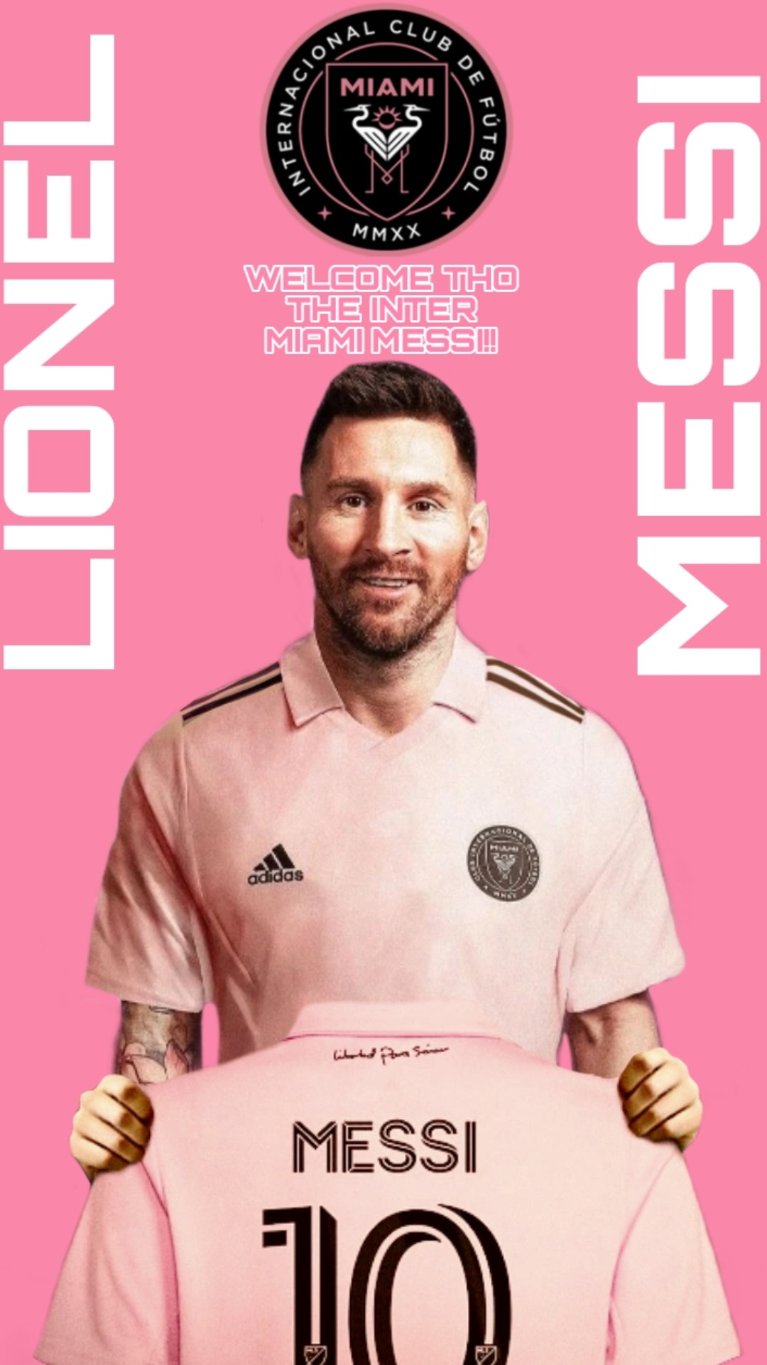 1080x1920 Messi Inter Miami Cell Phone Wallpaper