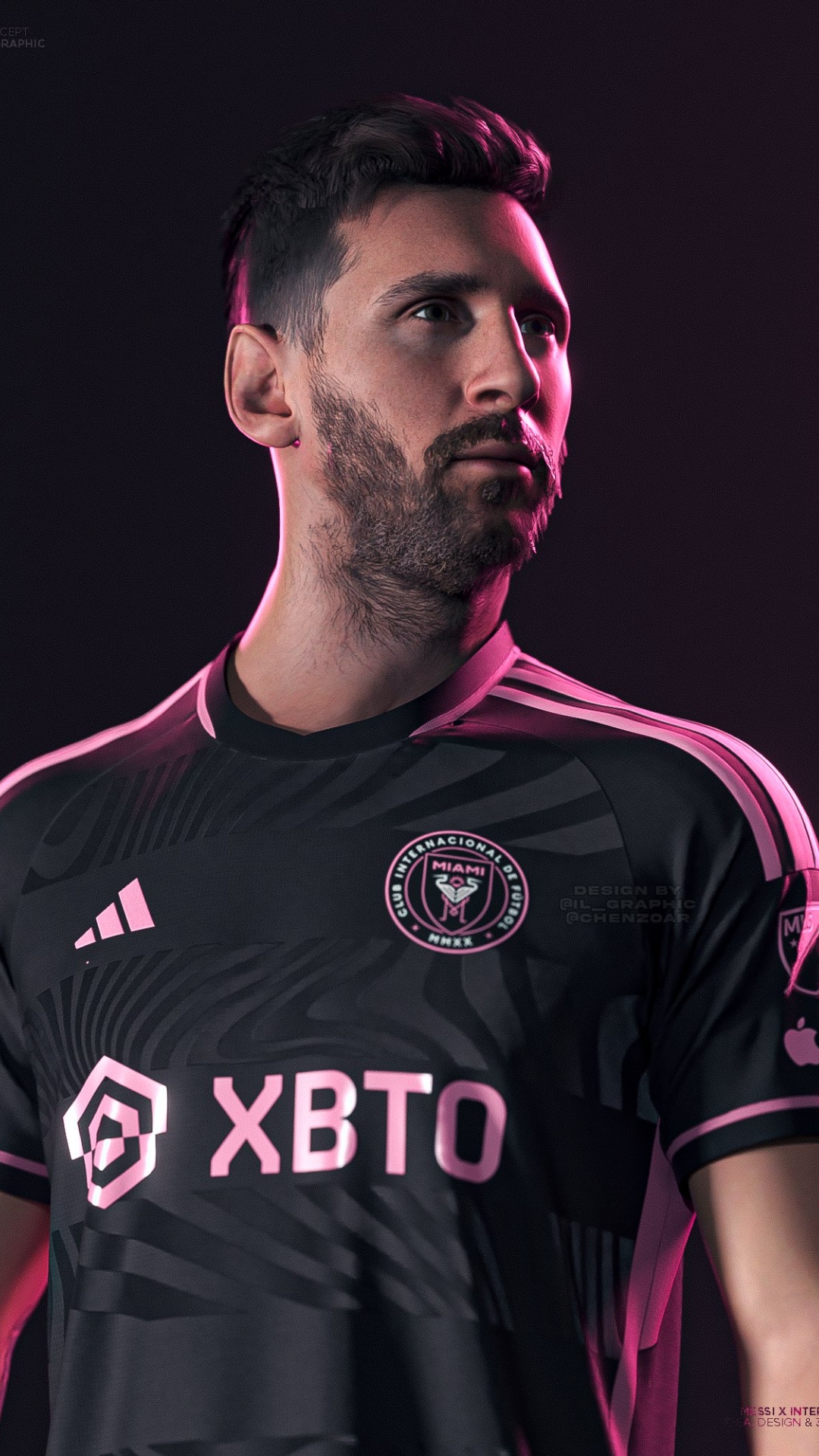 1080x1920 Lionel Messi Inter Miami CF Wallpapers