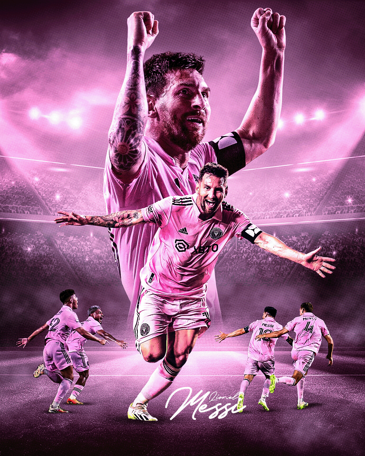 1380x1725 Messi 2023 Inter Miami Wallpapers