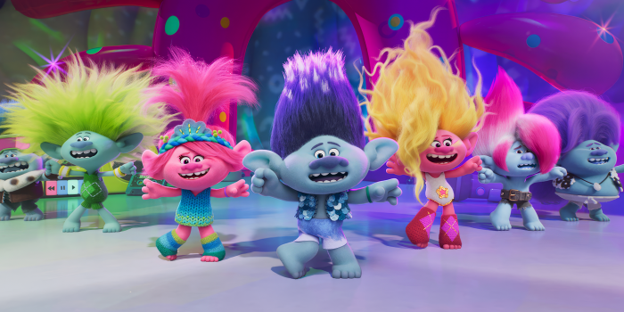 2583x1080 Trolls United HD Wallpaper - Vibrant