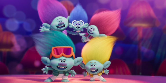 2605x1080 Trolls United HD Wallpaper - Colorful