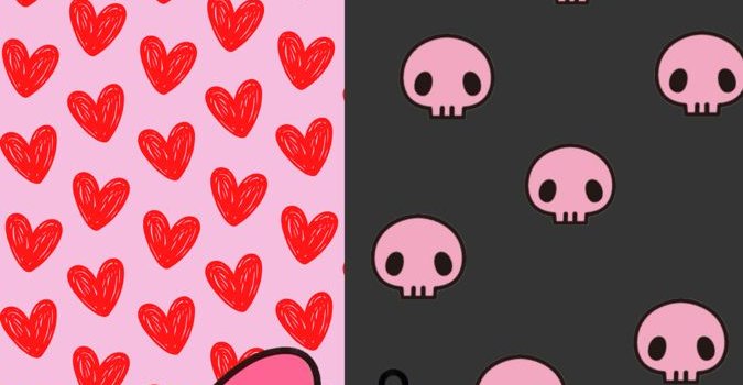 675x1200 My Melody Y Kuromi | Emo wallpaper