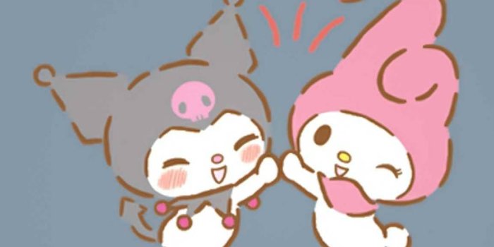 1081x1920 Friendly Kuromi And My Melody Wallpaper