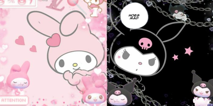 1406x720 Aesthetic My Melody PC Wallpapers