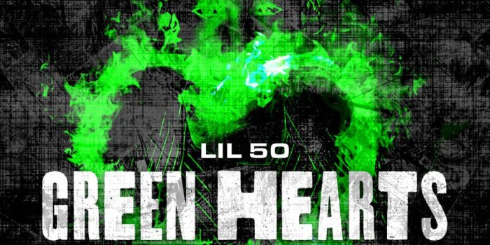 1000x1000 Green Hearts by Lil 50: Listen on Audiomack