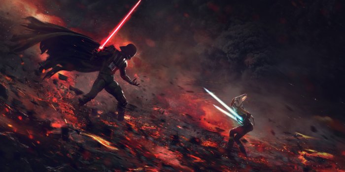 1920x1080 Ahsoka Tano Vs Darth Vader, HD