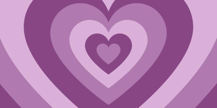 960x1704 Purple Heart Loop Preppy PFP Wallpaper