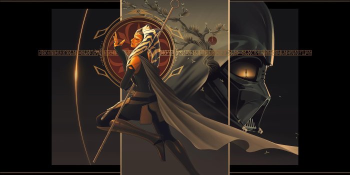 2560x1440 Ahsoka Tano Darth Vader Star Wars Star