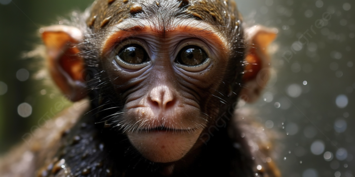 1200x673 Baby Monkey Is Water Over It S Face
