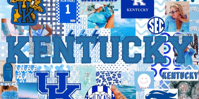 2800x1800 Custom Blue Preppy Monogram Desktop