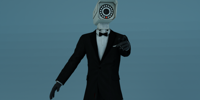 1920x1080 OBJ file skibidi toilet (camera man