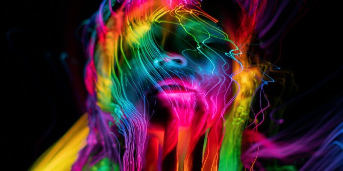 6324x4743 Purple and Blue Light Digital Wallpaper