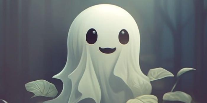 717x1280 Cute Ghost in the Woods