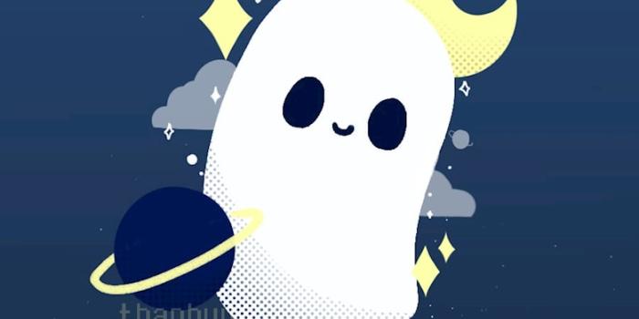 780x1387 WALLPAPER - Ghost in space (Phone