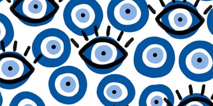 1300x1300 Evil Eye blue Wall Mural | Buy online