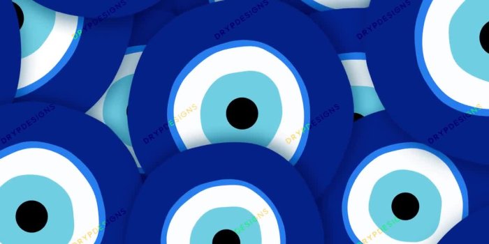 1280x1152 Evil Eye Symbol Seamless Digital Paper