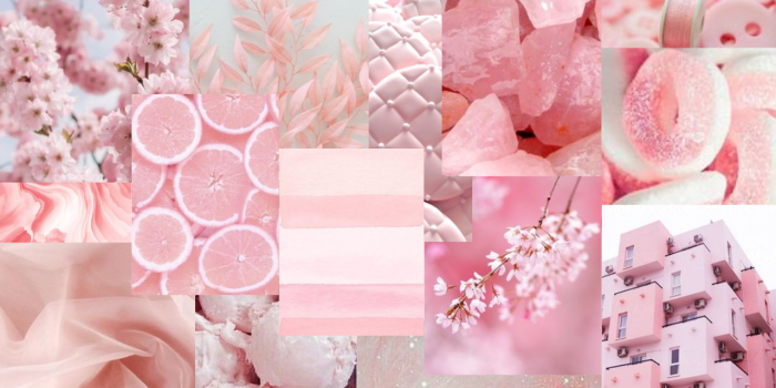 1280x800 Pink Spring Aesthetic Collage