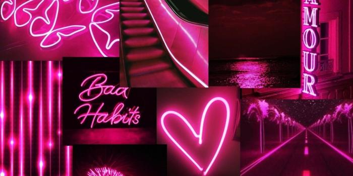 1200x1800 Neon pink aesthetic collage | Pink