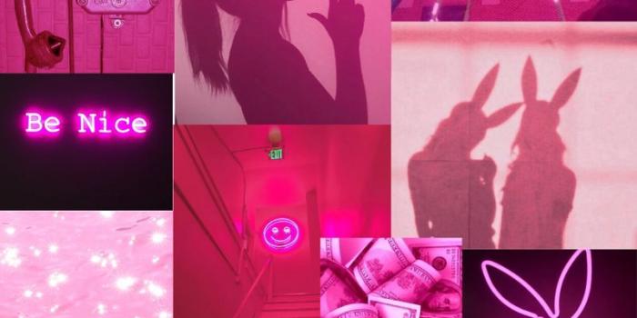 800x1200 Pink Collage Neon Wallpapers