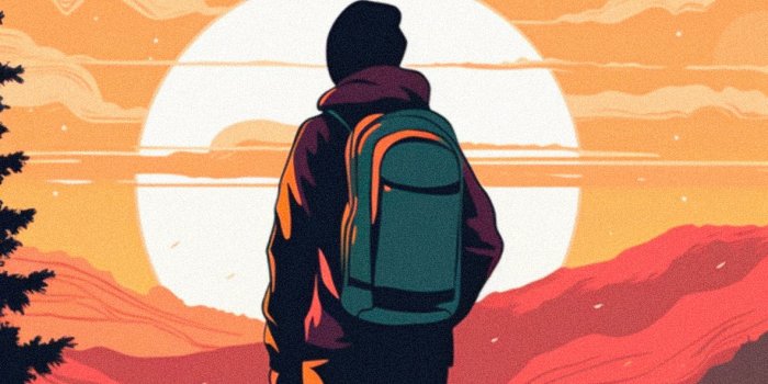 1183x2560 Hiking Sunset Wallpapers - Mountains