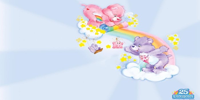 1920x1080 Playing Cute Care Bears Wallpaper