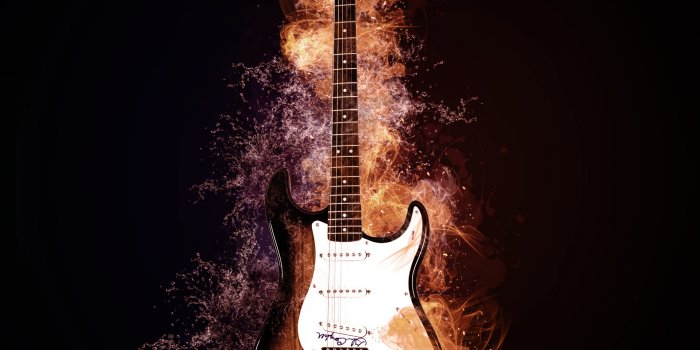 2560x2560 Creative Electric Guitar Ultra HD