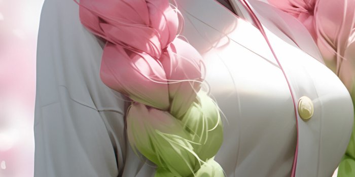 1181x2560 Demon Slayer Mitsuri Kanroji Art