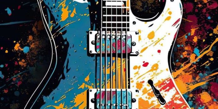 736x1308 Graffiti Guitar IPhone Wallpaper HD