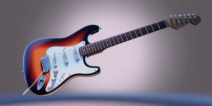 3500x2068 Electric Guitar Wallpaper by PIRO4D