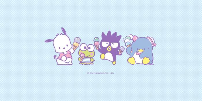 1440x1920 Ice Cream Sanrio Friends Wallpaper