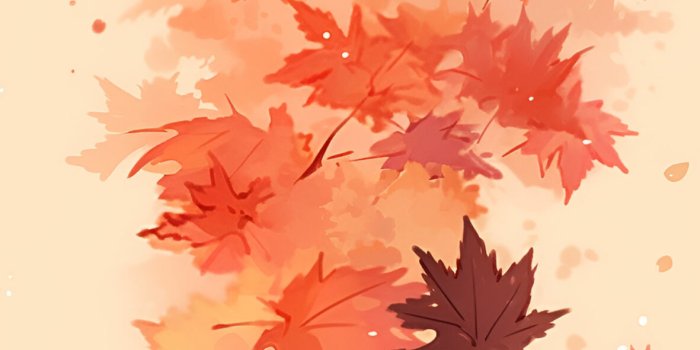 1181x2560 Red Autumn Leaves Pattern Wallpapers