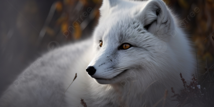 1200x673 An Arctic Fox Looks At Someone In The