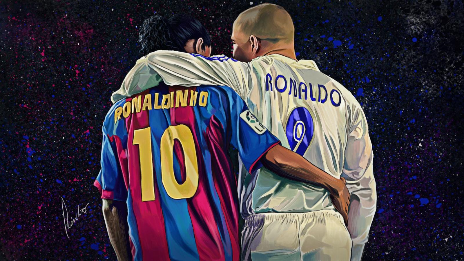1920x1080 RONALDINHO WITH RONALDO R9! | Ronaldo