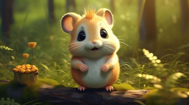 626x351 Photo | Hamster in the forest wallpapers