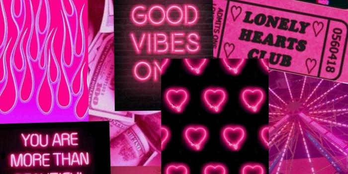 1080x1494 Download Neon Pink Aesthetic Vibe Quote
