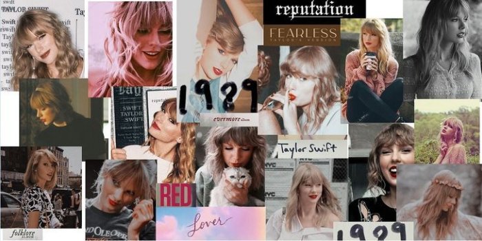734x364 Taylor Swift aesthetic collage