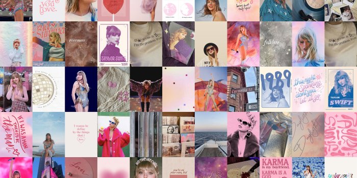 2619x3000 100 PCS Taylor Swift Photo Collage Kit