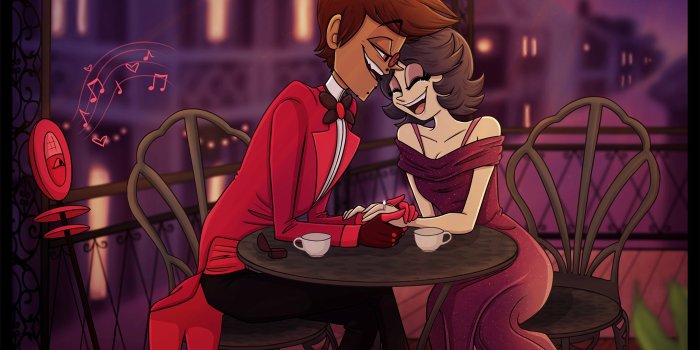 2040x1700 TV Show Hazbin Hotel HD Wallpaper