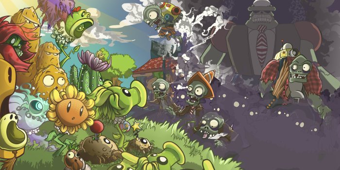 2560x1440 PvZ Wallpaper finished! by LaiDshyCK