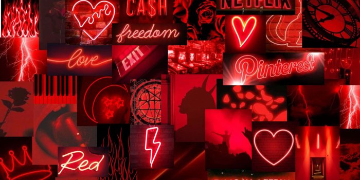 1920x1080 200+] Neon Red Aesthetic Wallpapers